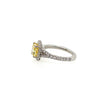 Pre-Owned Platinum & 18K Yellow Gold Fancy Yellow Diamond Ring