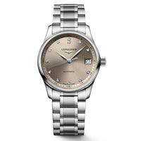 Longines Masters 34MM Automatic Beige Dial, Diamonds Watch L23574076 - NAGI