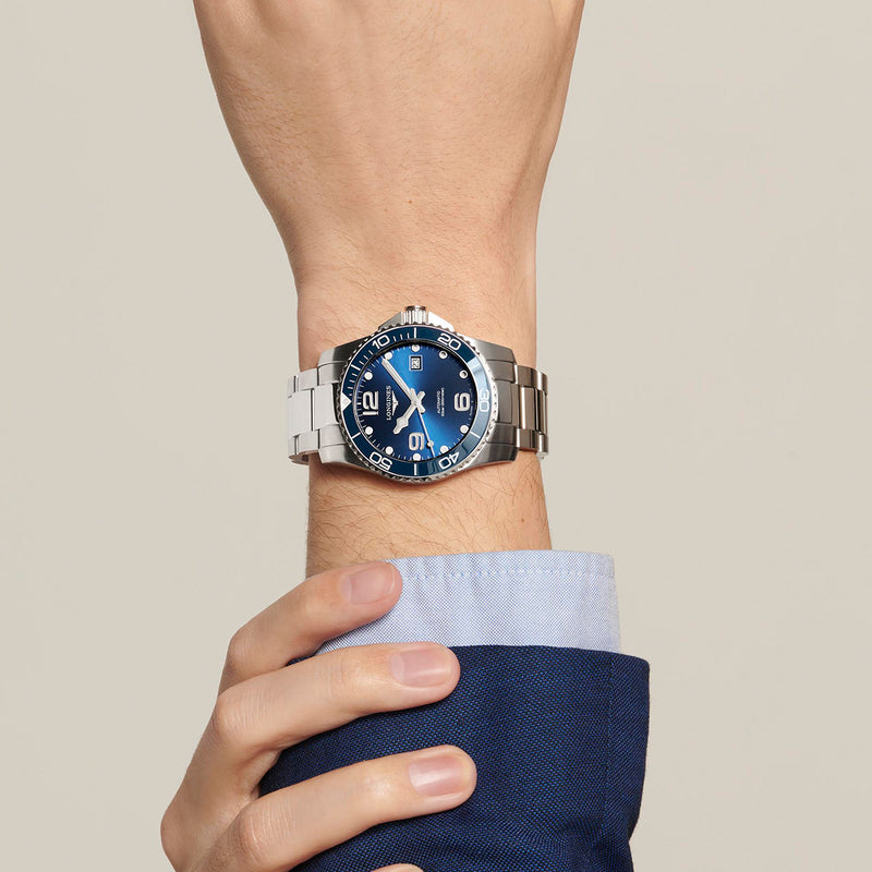 Longines Hydroconquest 41MM Automatic Watch Blue Dial Stainless Steel Bracelet L37814966