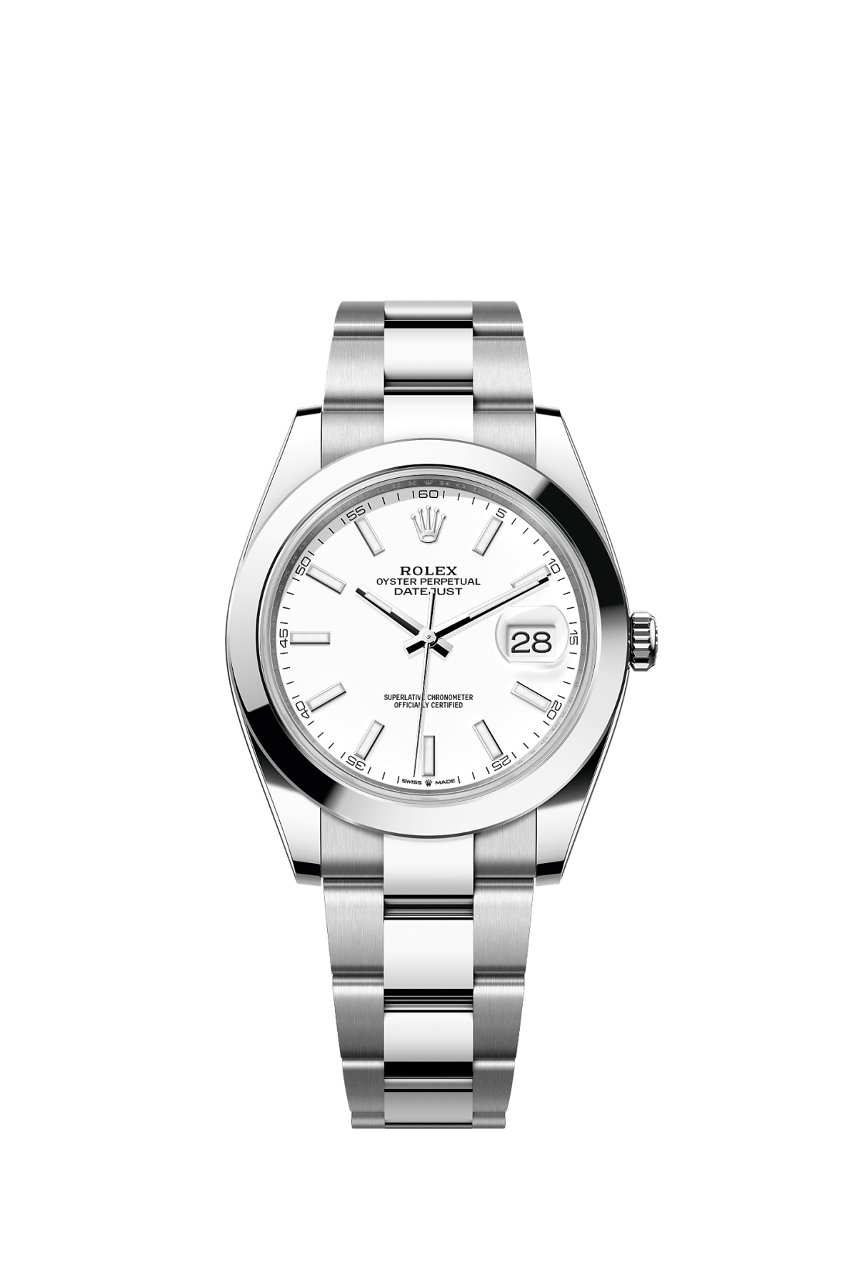 Pre-Owned Rolex Datejust 41MM White Dial Watch 126300 - NAGI