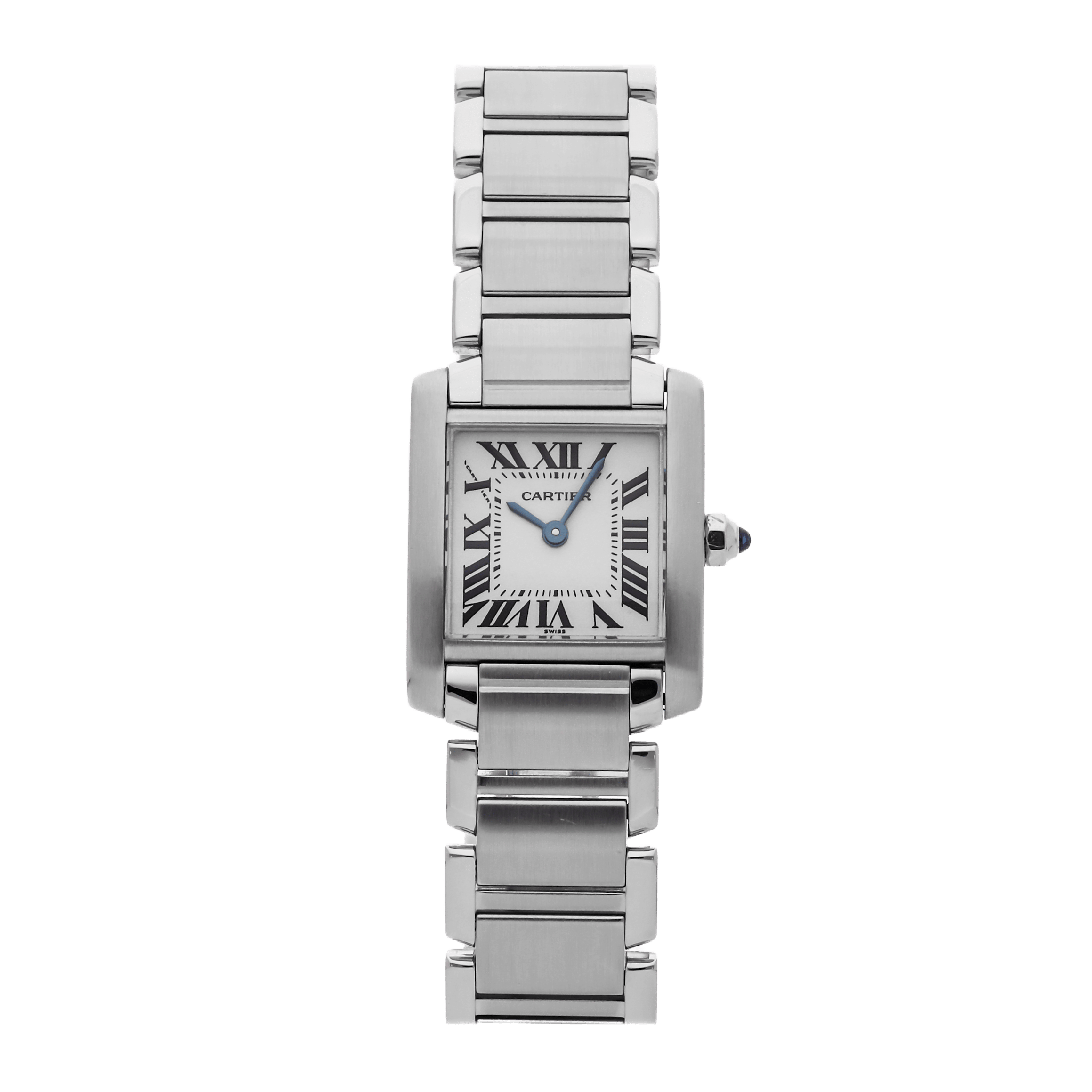 Pre-Owned Cartier Tank Française Small Model Stainless Steel Watch