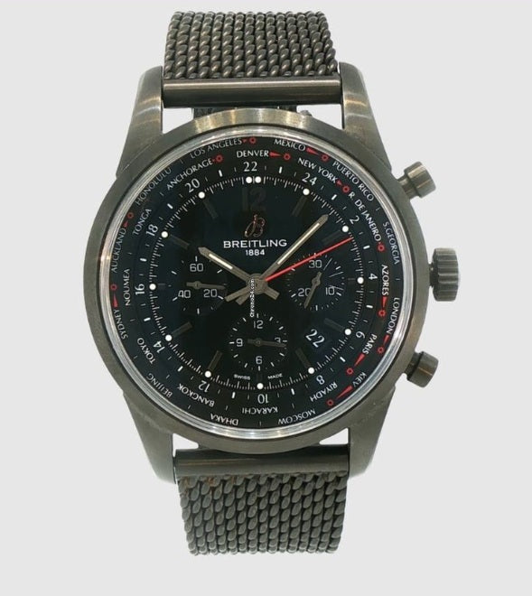 Pre-Owned Breitling Transocean Unitime Pilot 46MM Automatic Chrongraph Watch