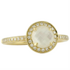 Doves "White Orchid" Mother of Pearl & Diamond Ring 18K