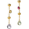 Marco Bicego Paradise Single Drop Color Gemstone Yellow Gold Earrings OB580