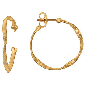 Marco Bicego Marrakech Medium 18K Yellow Gold Hoop Earrings OG255Y