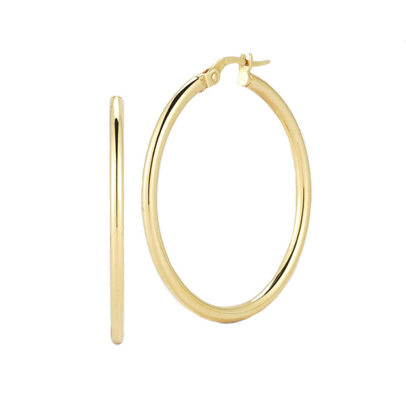 Roberto Coin 18k Yellow Gold 35MM Round Hoop Earrings