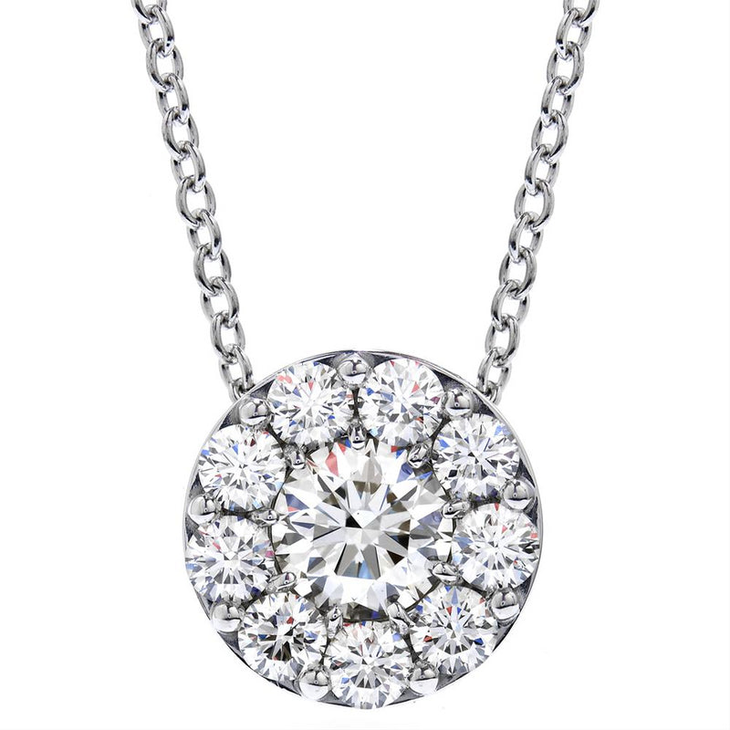 Hearts on Fire Fulfillment 18k White Gold Diamond Pendant Necklace .70cts - Nagi Jewelers