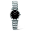 Longines La Grande Classique Quartz Black Dial Stainless Steel Watch 24MM L42094586