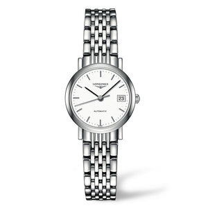 Longines Elegant 25MM Automatic White Dial Stainless Steel Bracelet Watch L43094126