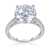 Round 5.04 Carat GIA Ideal Cut Diamond 18K White Gold Engagement Ring