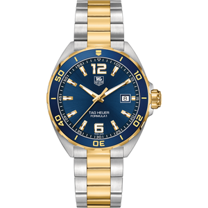 TAG Heuer Formula 1 Steel & Plated Yellow Gold 41mm Blue Watch WAZ1120.BB0879