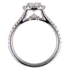 Oval Brilliant 1 Carat Diamond Platinum Custom Split Shank Engagement Ring