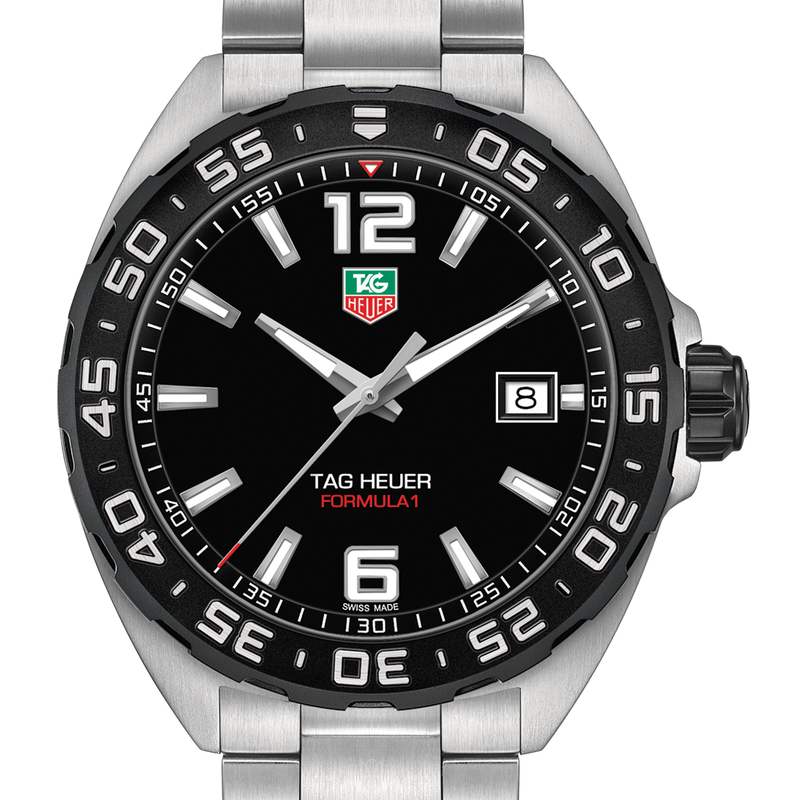 TAG Heuer Formula 1 41mm Black Titanium Bezel Quartz Watch WAZ1110.BA0875