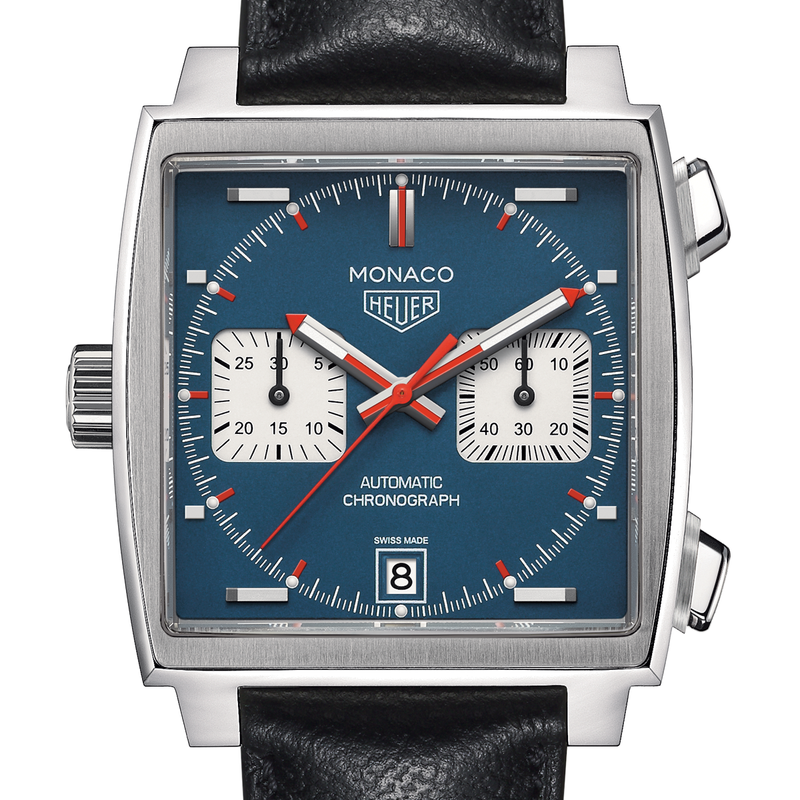 Tag Heuer Monaco Calibre 11 Automatic Chronograph Blue Dial Watch 39MM CAW211P.FC6356