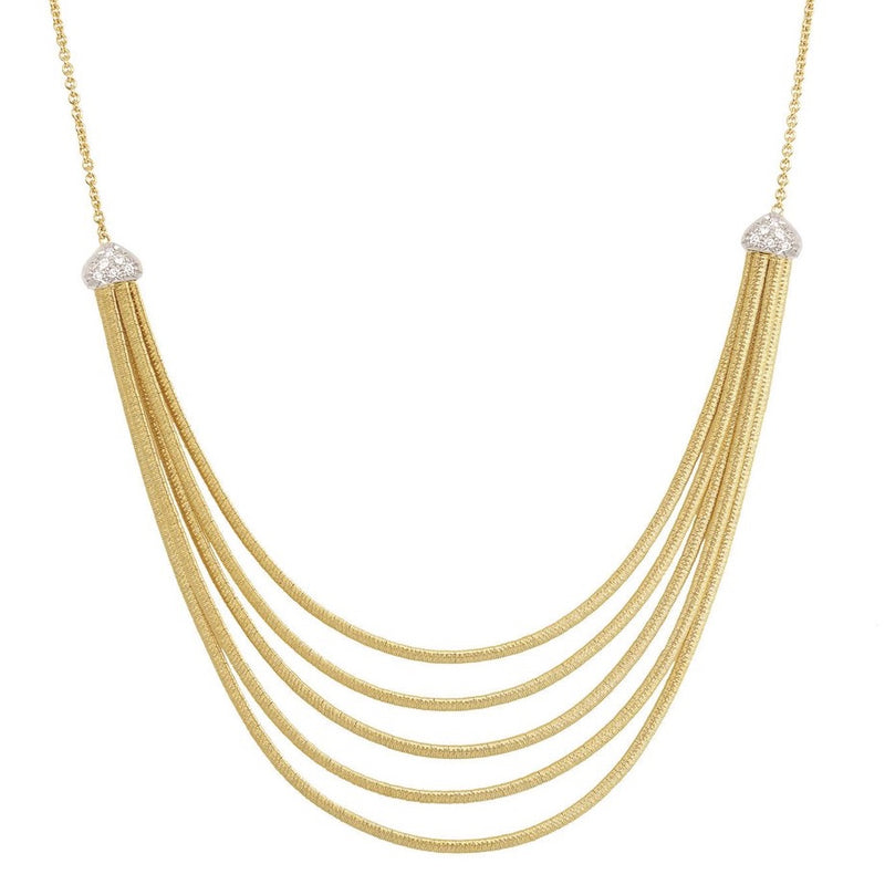 Marco Bicego Cairo Collar Necklace 5-Strand with Diamonds CG716 B YW
