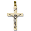 14k Yellow Gold Double Weight Crucifix 700S/2CRPL