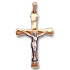 14k Yellow Gold Crucifix Cross Pendant