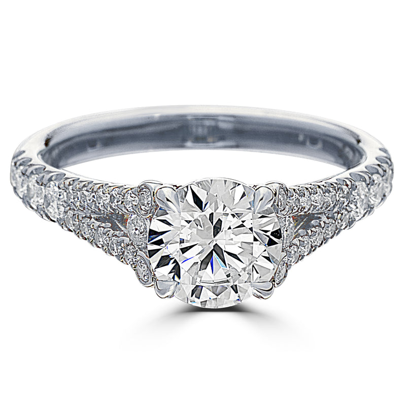 1.5 Carat Moissanite Diamond Solitaire Engagement Ring 925 Sterling Si -  diamondiiz.com