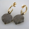 Armenta Old World 18K Yellow Gold Sterling Silver Diamond Drop Earrings