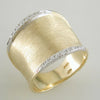 Marco Bicego Lunaria 18K Yellow Gold Ring with Diamonds AB551 B YW