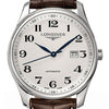 Longines Master Automatic Silver Brown Alligator Watch 42MM L28934783