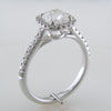 Point of Love Square Cushion Forevermark 1 Carat Diamond Halo Engagement Ring