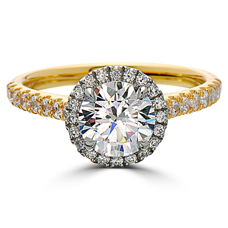Luminesce Lab Grown 18ct White Gold 1 Carat Diamond Oval Halo Ring – Shiels  Jewellers