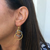 Lika Behar "Kelly" Triple Dangle Earrings Sterling yellow gold connecticut store