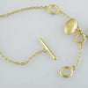Lika Behar "Dylan" 24K Gold Bar Diamond Necklace with Toggle