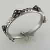 Armenta New World Cravelli Stackable Band Diamond Ring Oxidized Sterling Silver 08731