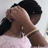 Lika Behar "Stockholm" Open Cuff Bracelet Silver & 24K Gold Fusion with Diamonds