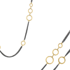 Lika Behar "Bubbles" Multichain Necklace in Sterling Silver & 24K Gold 36" BUB-N-111-GOX-104