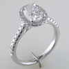 Oval Brilliant 1.30 carat Forevermark Halo Engagement Ring Platinum