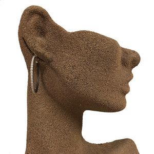 Armenta New World Scalloped Edge 40mm Hoop Earrings 08724