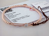 Hulchi Belluni Fidget Bracelet with Single Pave Diamond Moveable Station Rose Gold Stretch Stackable
