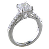 Point of Love Radiant Brilliant 1.75 Carat Diamond Shank Platinum Engagement Ring