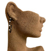 Lika Behar Oxidized Silver 40mm Hoop Earrings with White Sapphires SH-E-212-SIOXS-M