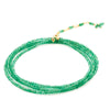 Anne Sportun Green Onyx (Chalcedony) Beaded Wrap Bracelet & Necklace 34" B098G-GR.ON
