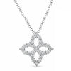 Roberto Coin Princess Flower Necklace Medium Diamond Pendant 18kt