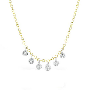Meira T 14K Yellow Gold Diamond Pave Charm Necklace