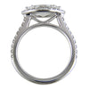 Marquise Shape Brilliant 1.25 Carat Diamond Platinum Diamond Halo Engagement Ring