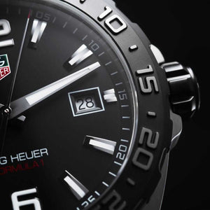 TAG Heuer 41MM Formula 1 Quartz Black Rubber Watch WAZ1110.FT8023