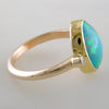 Ethiopian Opal Harlequin Oval Gold Ring