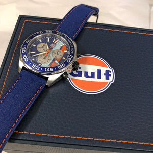 TAG Heuer Formula 1 Gulf Racing Special Edition Watch 43mm CAZ101N.FC8243