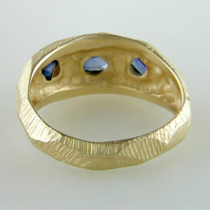 Page Sargisson Geometric Marquise Triangle Sapphire Handmade Ring