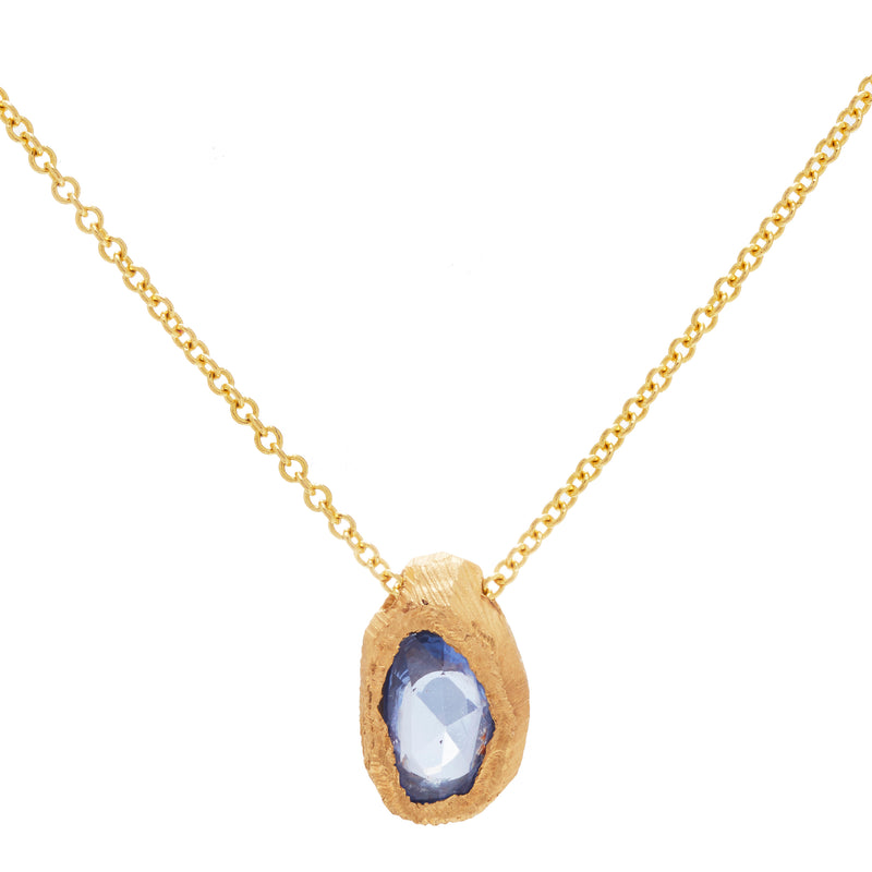 page sargisson Freeform Sapphire Handmade Pendant Necklace