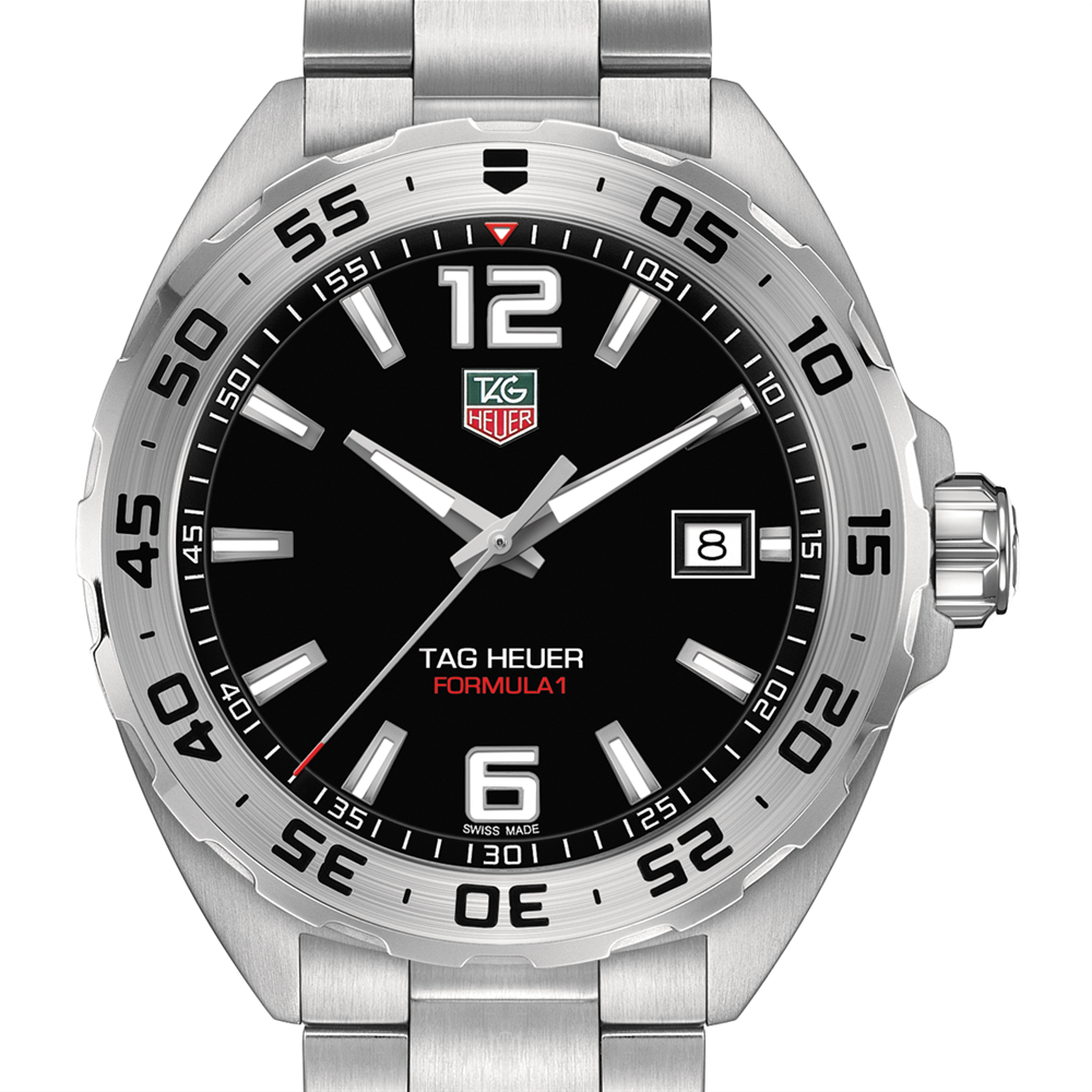 Tag Heuer Formula 1 Quartz Black Dial Steel Men's Watch WAZ1110.BA0875