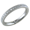 Platinum Diamond Eternity Band Ring with Milgrain custom