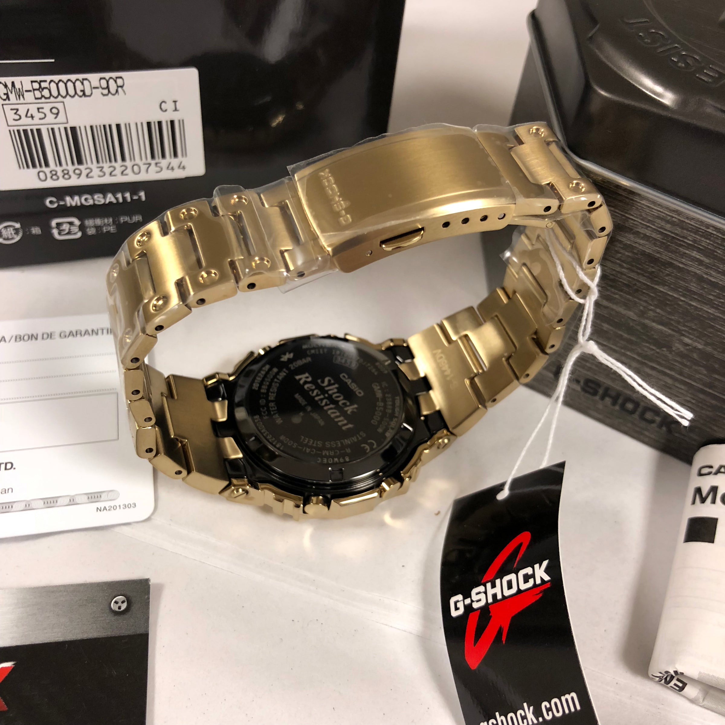 CASIO G-SHOCK GMW-B5000GD-9 Bluetooth Full Gold Square Watch – NAGI