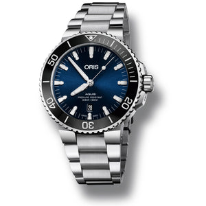 Oris Aquis Date Blue Dial Steel Bracelet 43.5mm Watch